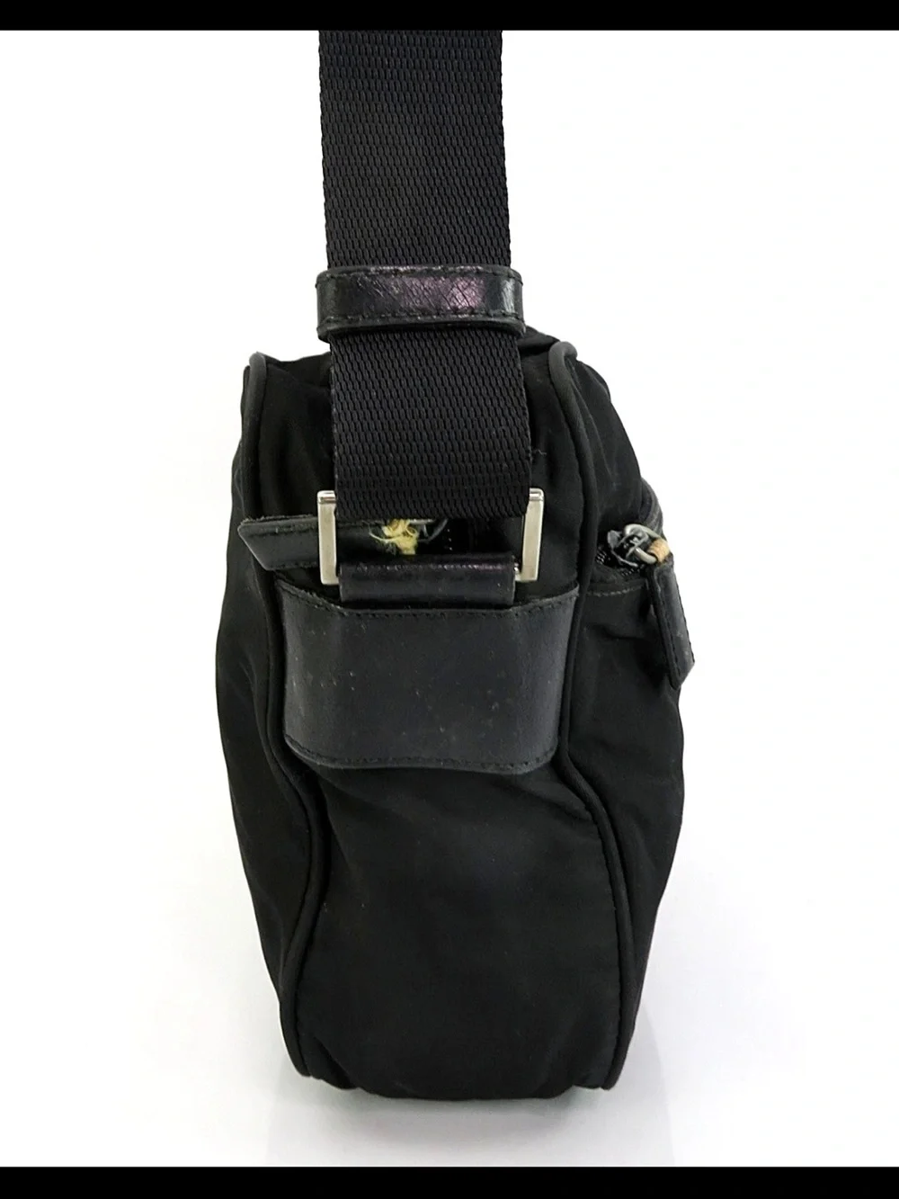 Prada Black Nylon Messenger Bag for Men